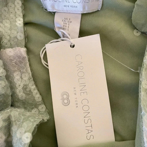 Caroline Costas Sage sequin midi open slit dress - Picture 8 of 13